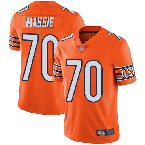 Chicago Bears Limited Orange Men Bobby Massie Alternate Jersey NFL Football 70 Vapor Untouchable